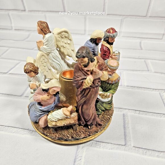 advent nativity candle holder - Picture 6 of 8